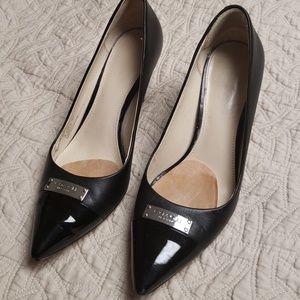 Coach black leather pumps size 7b